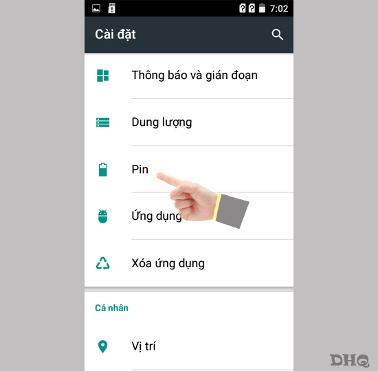 Chọn Pin